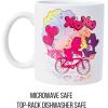 Silver Buffalo Care Bears Bike Ride Glitter Ceramic Mug Featuring Share Bear and Cheer Bear, 20 Ounces