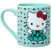 Silver Buffalo Sanrio Hello Kitty Holiday 2 Pack Ceramic Mug Set, 14 Ounces(Green/Multi)
