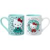 Silver Buffalo Sanrio Hello Kitty Holiday 2 Pack Ceramic Mug Set, 14 Ounces(Green/Multi)