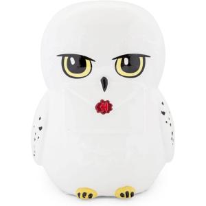 Harry Potter Chibi Hedwig 8-Inch Figural Coin Bank Storage | Ceramic with Hand-Painted Details | Coin Jar Storage Box Organizer, Money Holder Case Display | Wizarding World Hogwarts Gifts