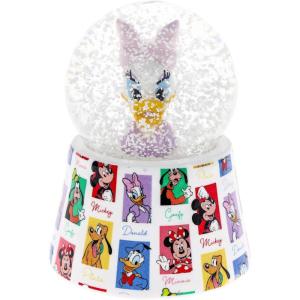Silver Buffalo Disney Mickey and Friends Mini Light Up Snow Globe│Daisy Duck│3.8 Inches Tall, 45mm (Small)(Daisy the Duck)
