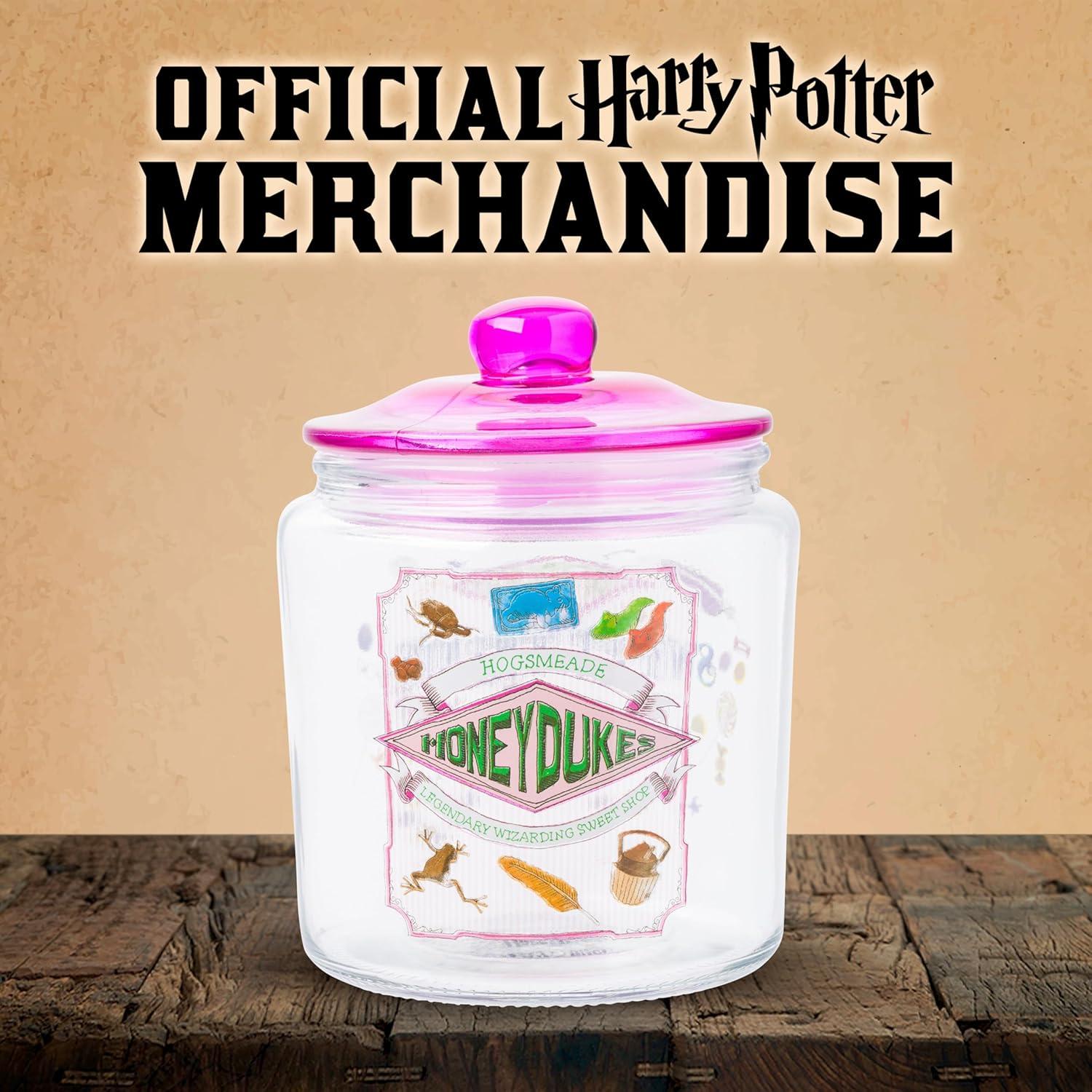 image:imageSilver Buffalo Disney Alice in Wonderland Flowers and Mushrooms Glass Cookie Snack Candy Jar with Lid SmallHarry Potter Honeydukes Small Glass