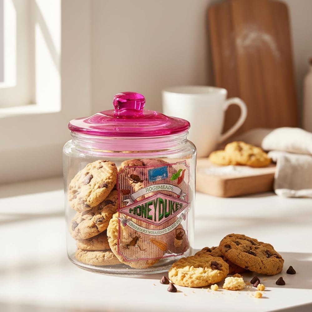 image:imageSilver Buffalo Disney Alice in Wonderland Flowers and Mushrooms Glass Cookie Snack Candy Jar with Lid SmallHarry Potter Honeydukes Small Glass