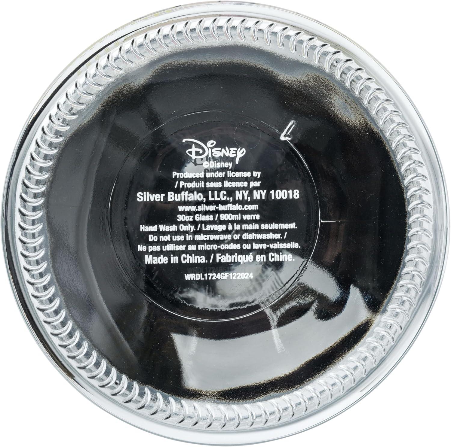 image:imageSilver Buffalo Disney Alice in Wonderland Flowers and Mushrooms Glass Cookie Snack Candy Jar with Lid SmallMickey Mouse Small Glass