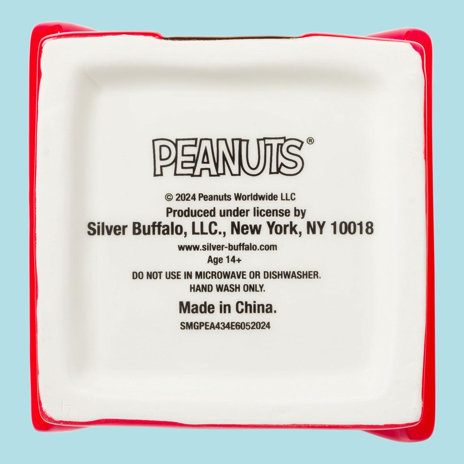 image:imageSilver Buffalo Disney Alice in Wonderland Flowers and Mushrooms Glass Cookie Snack Candy Jar with Lid SmallPeanuts Snoopy Small Ceramic Sculpted