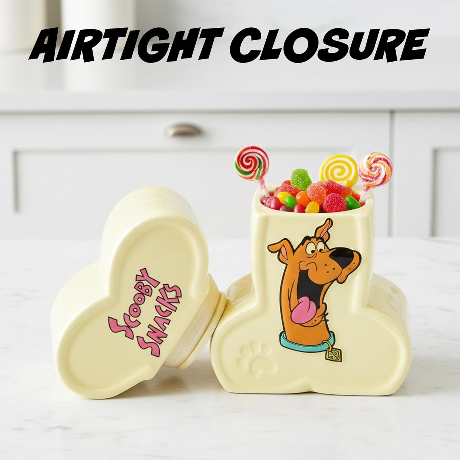 image:imageSilver Buffalo Disney Alice in Wonderland Flowers and Mushrooms Glass Cookie Snack Candy Jar with Lid SmallScooby Doo Scooby Snacks Small Ceramic Sculpted