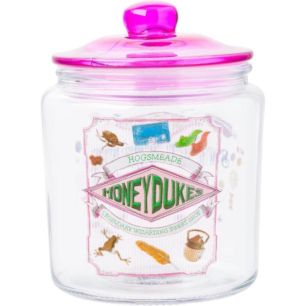 image:imageSilver Buffalo Disney Alice in Wonderland Flowers and Mushrooms Glass Cookie Snack Candy Jar with Lid SmallHarry Potter Honeydukes Small Glass