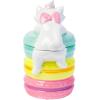 Silver Buffalo Disney Alice in Wonderland Flowers and Mushrooms Glass Cookie Snack Candy Jar with Lid (Small)(Aristocats Marie Macaron Small (Ceramic Sculpted))