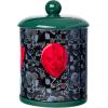 Silver Buffalo Disney Alice in Wonderland Flowers and Mushrooms Glass Cookie Snack Candy Jar with Lid (Small)(IT Chapter Two Pennywise Time to Float Large (Ceramic))