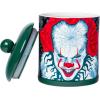 Silver Buffalo Disney Alice in Wonderland Flowers and Mushrooms Glass Cookie Snack Candy Jar with Lid (Small)(IT Chapter Two Pennywise Time to Float Large (Ceramic))