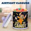 Silver Buffalo Disney Alice in Wonderland Flowers and Mushrooms Glass Cookie Snack Candy Jar with Lid (Small)(Lilo and Stitch Halloween Large (Ceramic))