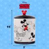 Silver Buffalo Disney Alice in Wonderland Flowers and Mushrooms Glass Cookie Snack Candy Jar with Lid (Small)(Mickey Mouse Sketches Large (Ceramic))