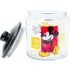 Silver Buffalo Disney Alice in Wonderland Flowers and Mushrooms Glass Cookie Snack Candy Jar with Lid (Small)(Mickey Mouse Small (Glass))