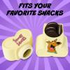 Silver Buffalo Disney Alice in Wonderland Flowers and Mushrooms Glass Cookie Snack Candy Jar with Lid (Small)(Scooby Doo Scooby Snacks Small (Ceramic Sculpted))
