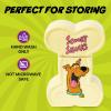 Silver Buffalo Disney Alice in Wonderland Flowers and Mushrooms Glass Cookie Snack Candy Jar with Lid (Small)(Scooby Doo Scooby Snacks Small (Ceramic Sculpted))