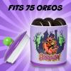 Silver Buffalo Disney Alice in Wonderland Flowers and Mushrooms Glass Cookie Snack Candy Jar with Lid (Small)(Scooby Doo Spooky Scooby Snacks Large (Ceramic))