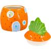 Silver Buffalo Disney Alice in Wonderland Flowers and Mushrooms Glass Cookie Snack Candy Jar with Lid (Small)(Spongebob Squarepants Small (Ceramic Sculpted))