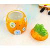 Silver Buffalo Disney Alice in Wonderland Flowers and Mushrooms Glass Cookie Snack Candy Jar with Lid (Small)(Spongebob Squarepants Small (Ceramic Sculpted))