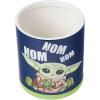 Silver Buffalo Disney Alice in Wonderland Flowers and Mushrooms Glass Cookie Snack Candy Jar with Lid (Small)(The Mandalorian Baby Yoda Nom Nom Small (Ceramic))