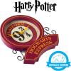 Silver Buffalo Harry Potter Platform 9 3/4 Station Wall Clock, 9.44 x 8.22 Inches(Red)