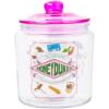 Silver Buffalo Disney Alice in Wonderland Flowers and Mushrooms Glass Cookie Snack Candy Jar with Lid (Small)(Harry Potter Honeydukes Small (Glass))