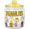 Silver Buffalo Disney Alice in Wonderland Flowers and Mushrooms Glass Cookie Snack Candy Jar with Lid (Small)(Peanuts Squad Small (Glass))