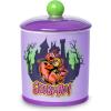 Silver Buffalo Disney Alice in Wonderland Flowers and Mushrooms Glass Cookie Snack Candy Jar with Lid (Small)(Scooby Doo Spooky Scooby Snacks Large (Ceramic))