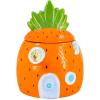 Silver Buffalo Disney Alice in Wonderland Flowers and Mushrooms Glass Cookie Snack Candy Jar with Lid (Small)(Spongebob Squarepants Small (Ceramic Sculpted))