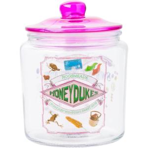 Silver Buffalo Disney Alice in Wonderland Flowers and Mushrooms Glass Cookie Snack Candy Jar with Lid (Small)(Harry Potter Honeydukes Small (Glass))