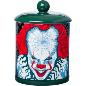 Silver Buffalo Disney Alice in Wonderland Flowers and Mushrooms Glass Cookie Snack Candy Jar with Lid (Small)(IT Chapter Two Pennywise Time to Float Large (Ceramic))