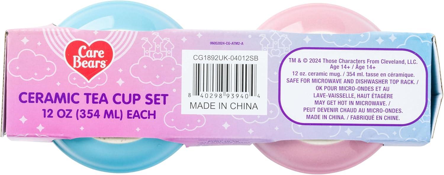 image:imageSilver Buffalo Care Bears 2 Piece Ceramic Asian Tea Cup Set Featuring Grumpy Bear and Cheer Bear 12 Ounces