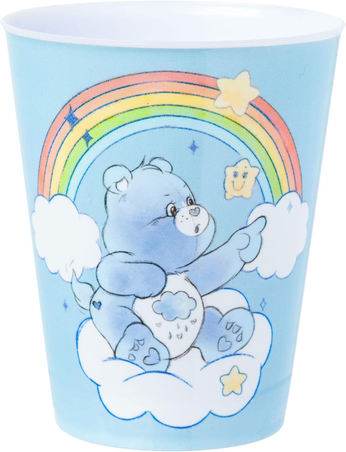 image:imageSilver Buffalo Care Bears Rainbow 4 Piece Plastic Mini Cup Set Featuring Cheer Grumpy Tenderheart and Funshine Bear 15 Ounces