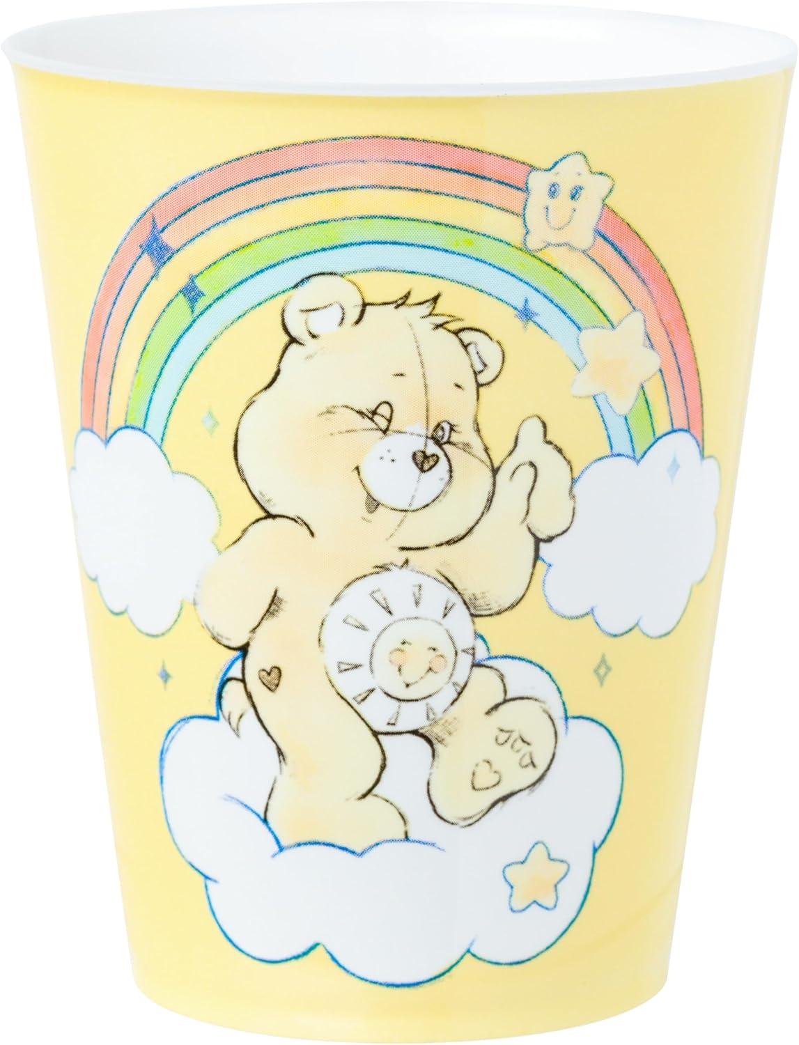 image:imageSilver Buffalo Care Bears Rainbow 4 Piece Plastic Mini Cup Set Featuring Cheer Grumpy Tenderheart and Funshine Bear 15 Ounces