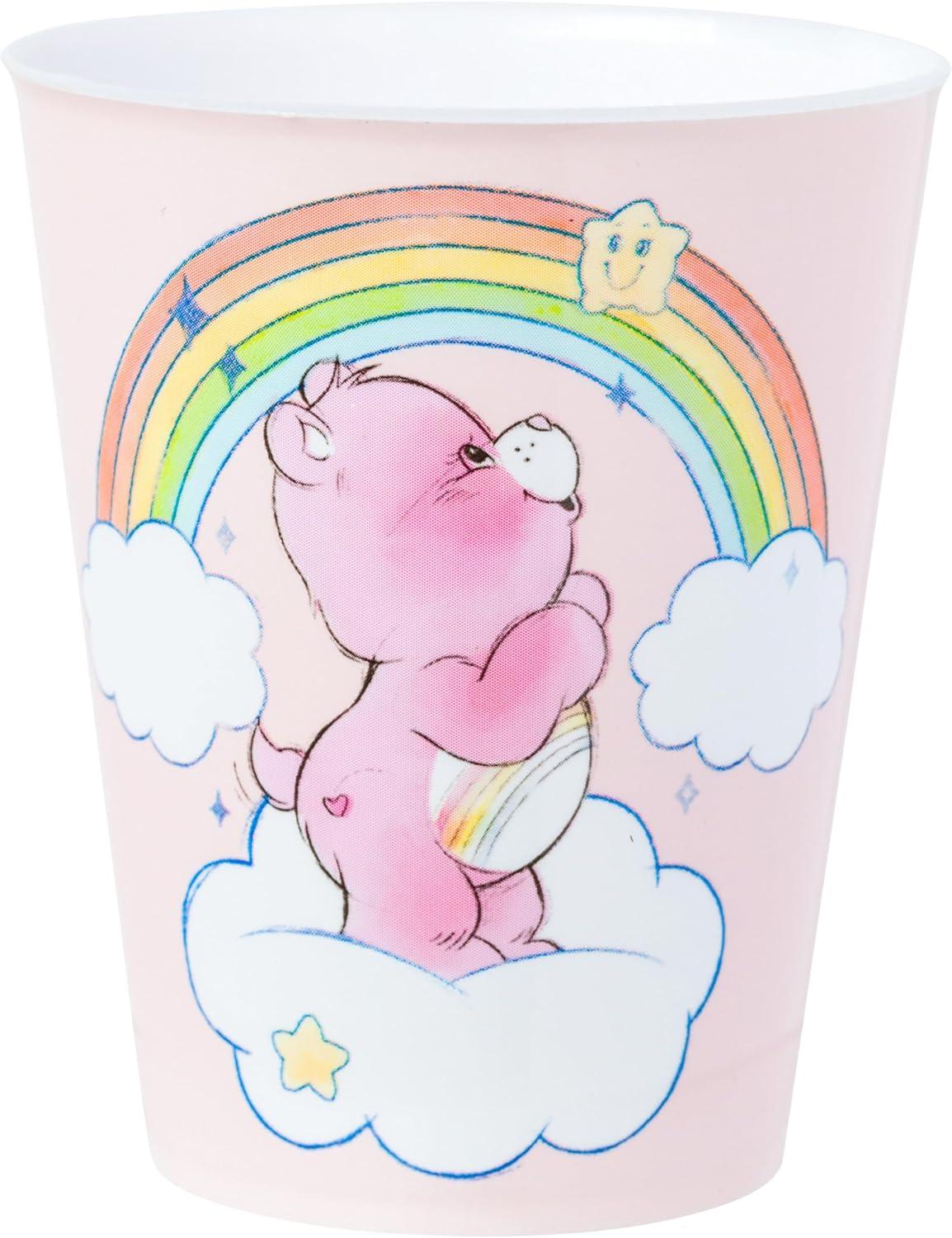 image:imageSilver Buffalo Care Bears Rainbow 4 Piece Plastic Mini Cup Set Featuring Cheer Grumpy Tenderheart and Funshine Bear 15 Ounces