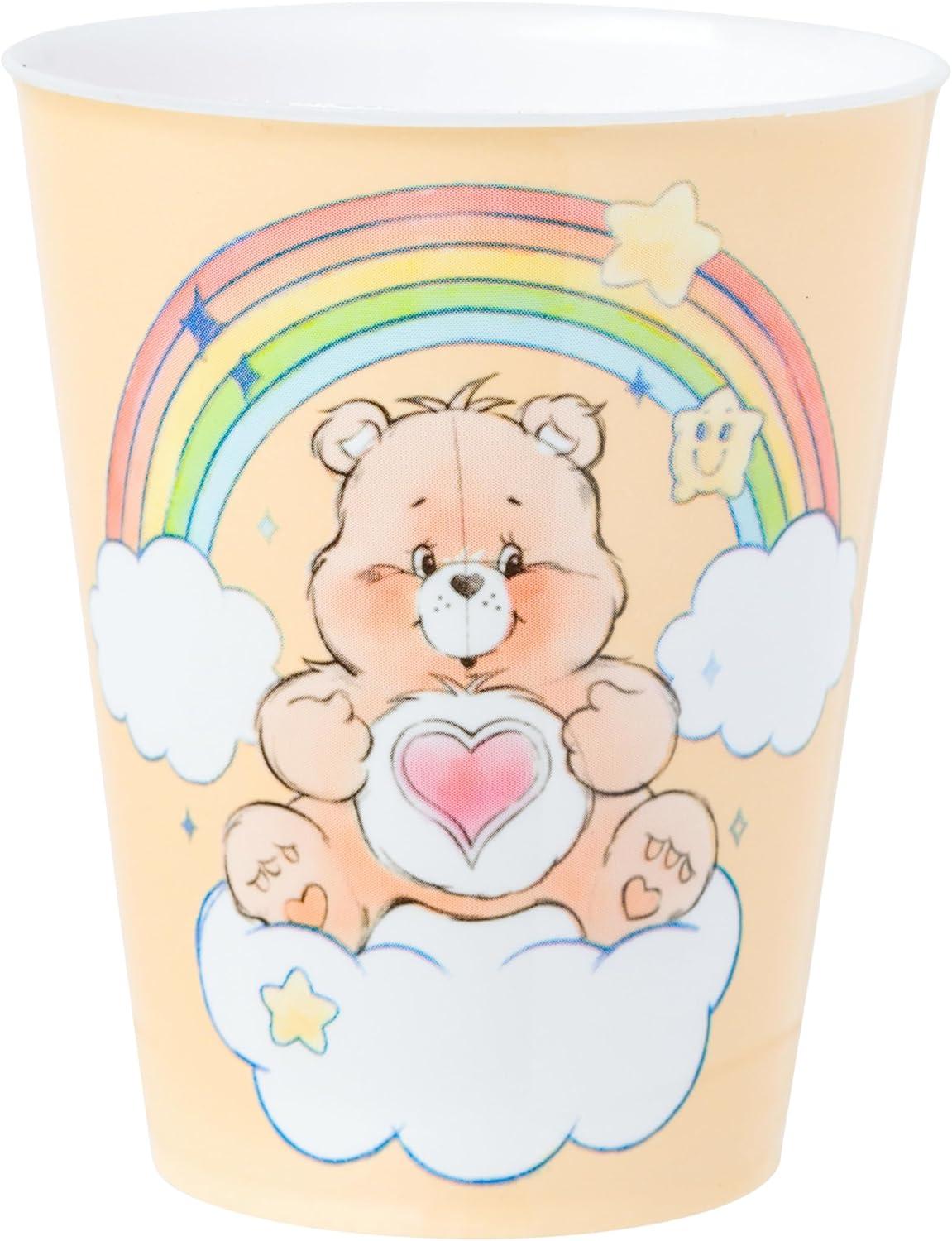 image:imageSilver Buffalo Care Bears Rainbow 4 Piece Plastic Mini Cup Set Featuring Cheer Grumpy Tenderheart and Funshine Bear 15 Ounces