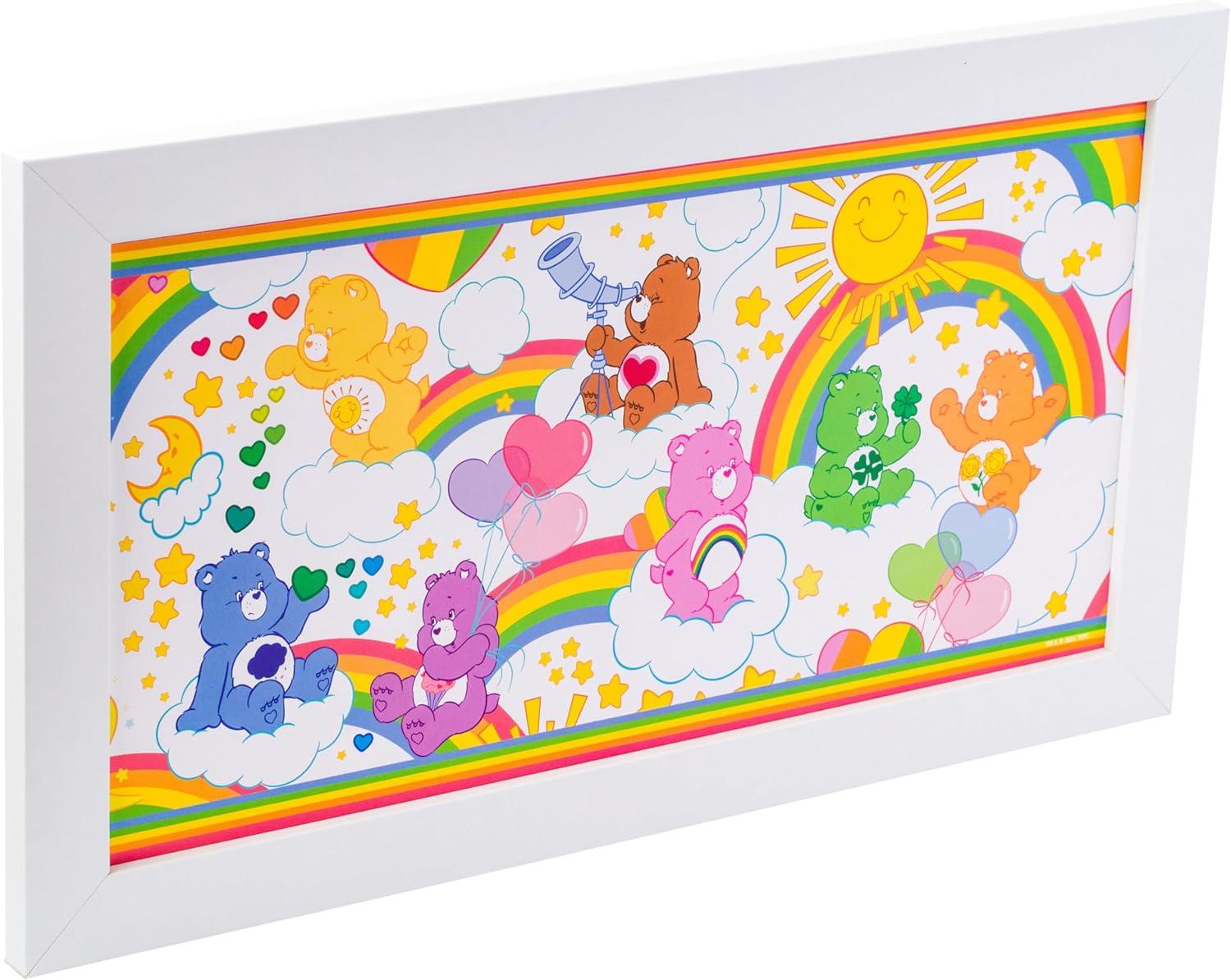 image:imageSilver Buffalo Care Bears Rainbow Stars 10 x 18 Framed MDF Wall Art