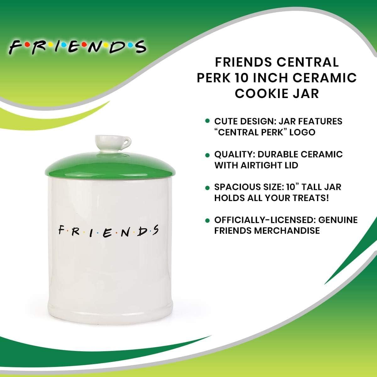 image:imageSilver Buffalo Friends Central Perk Ceramic Cookie Snack Jar LargeFriends Central Perk Ceramic