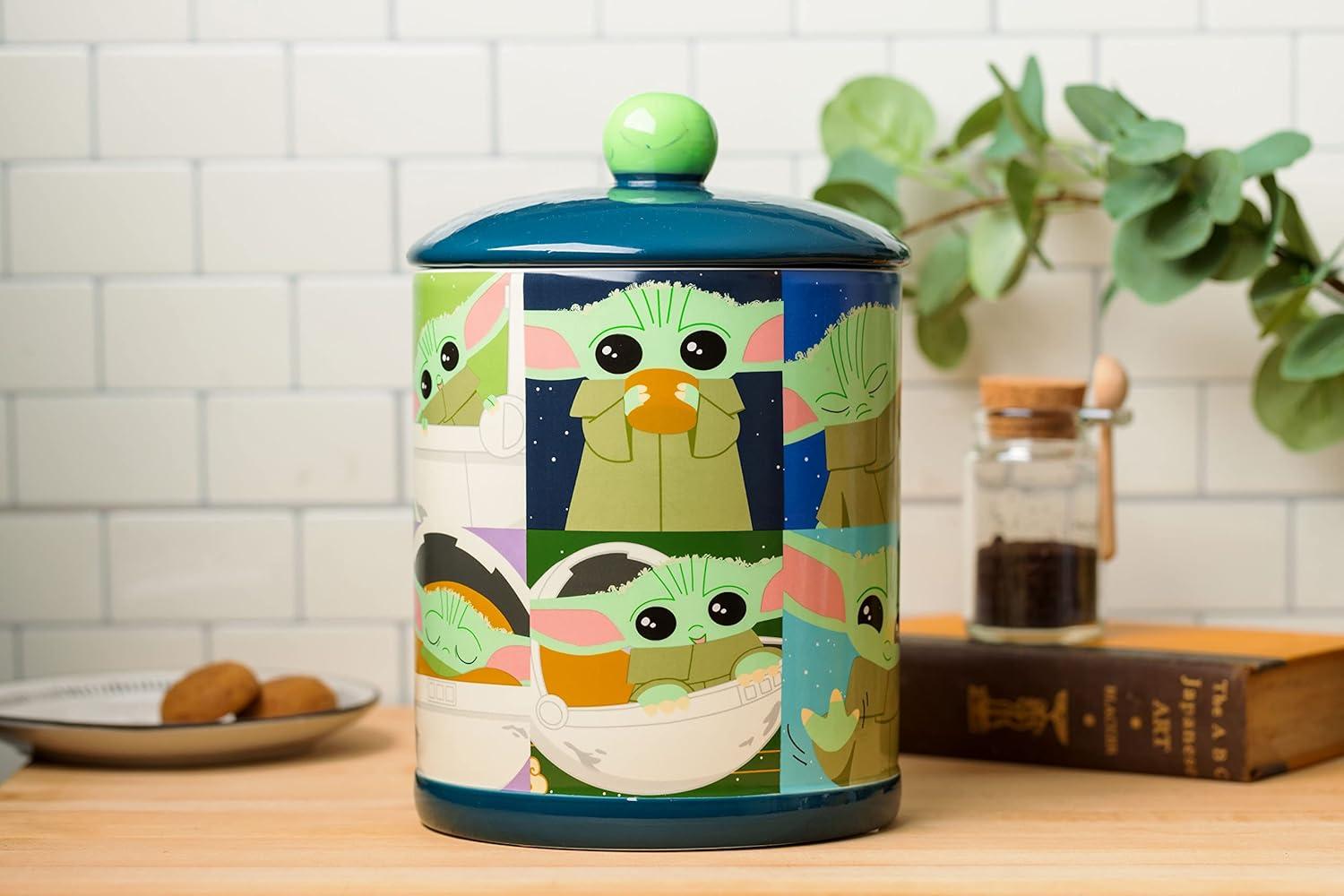 image:imageSilver Buffalo Friends Central Perk Ceramic Cookie Snack Jar LargeThe Mandalorian Grogu Poses Grid Ceramic