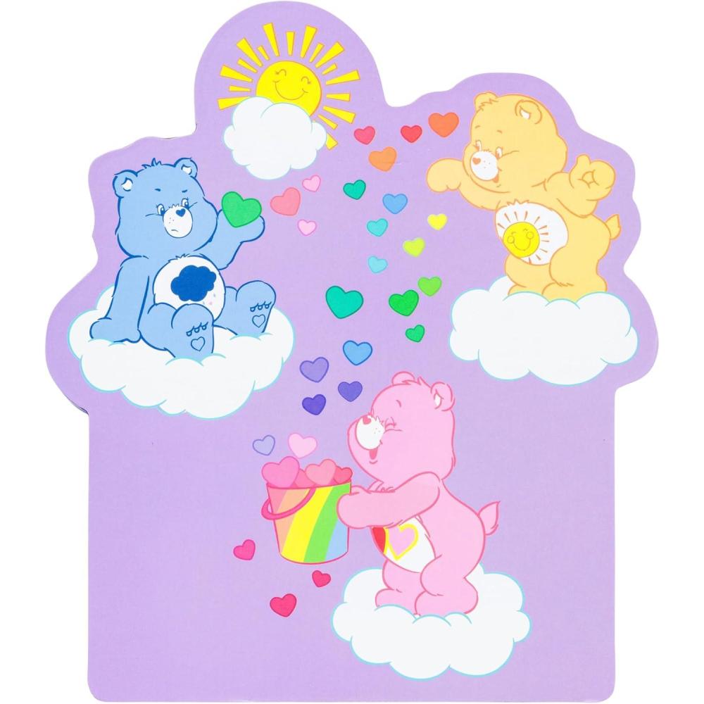 image:imageSilver Buffalo Care Bears Large DieCut MDF Box Wall Sign Featuring Funshine Bear Grumpy Bear and LoveALot Bear 693 x 118 x 8