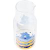 Silver Buffalo Care Bears Boxed Glitter Glass Water Pitcher with Cup Featuring Grumpy Bear, 18 Ounces