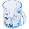 Silver Buffalo Care Bears “Like I Care” Glass Coffee Mug Featuring Grumpy Bear, 17.5 Ounces