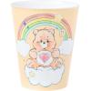 Silver Buffalo Care Bears Rainbow 4 Piece Plastic Mini Cup Set Featuring Cheer, Grumpy, Tenderheart, and Funshine Bear, 1.5 Ounces