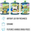 Silver Buffalo Friends Central Perk Ceramic Cookie Snack Jar (Large)(The Mandalorian Grogu Poses Grid (Ceramic))