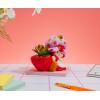 Silver Buffalo Strawberry Shortcake 4-Inch Ceramic Mini Planter with Artificial Succulent
