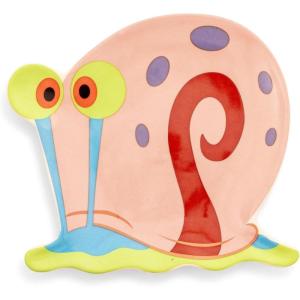 Nickelodeon Spongebob Squarepants Gary Sculpted Ceramic Trinket Tray | Storage Dish Organizer for Jewelry, Accessories, Keys, Small Mementos and Valuables