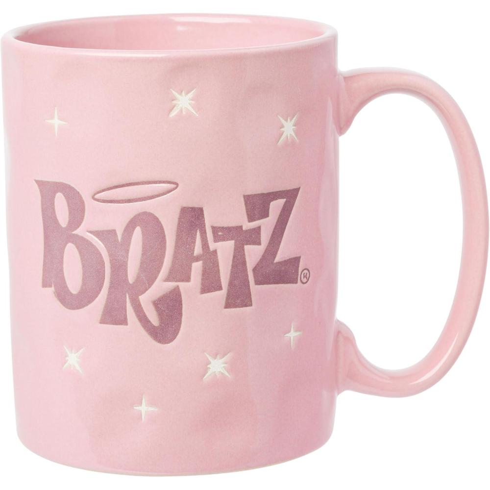 image:imageSilver Buffalo Betty Boop Core Betty and Pudgy Hearts Wax Resist 17oz Ceramic Pottery MugPinkMulti