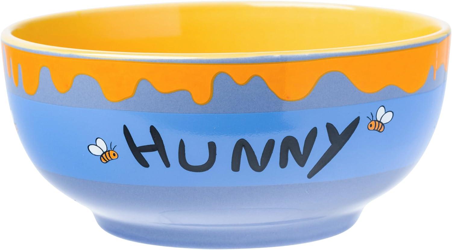 image:imageSilver Buffalo Disney Lilo and Stitch Tropical Ceramic Bowl with Color Changing Spoon Featuring Stitch 28 OuncesWinnie the Pooh Hunny Pot