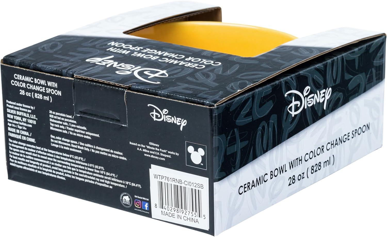 image:imageSilver Buffalo Disney Lilo and Stitch Tropical Ceramic Bowl with Color Changing Spoon Featuring Stitch 28 OuncesWinnie the Pooh Hunny Pot