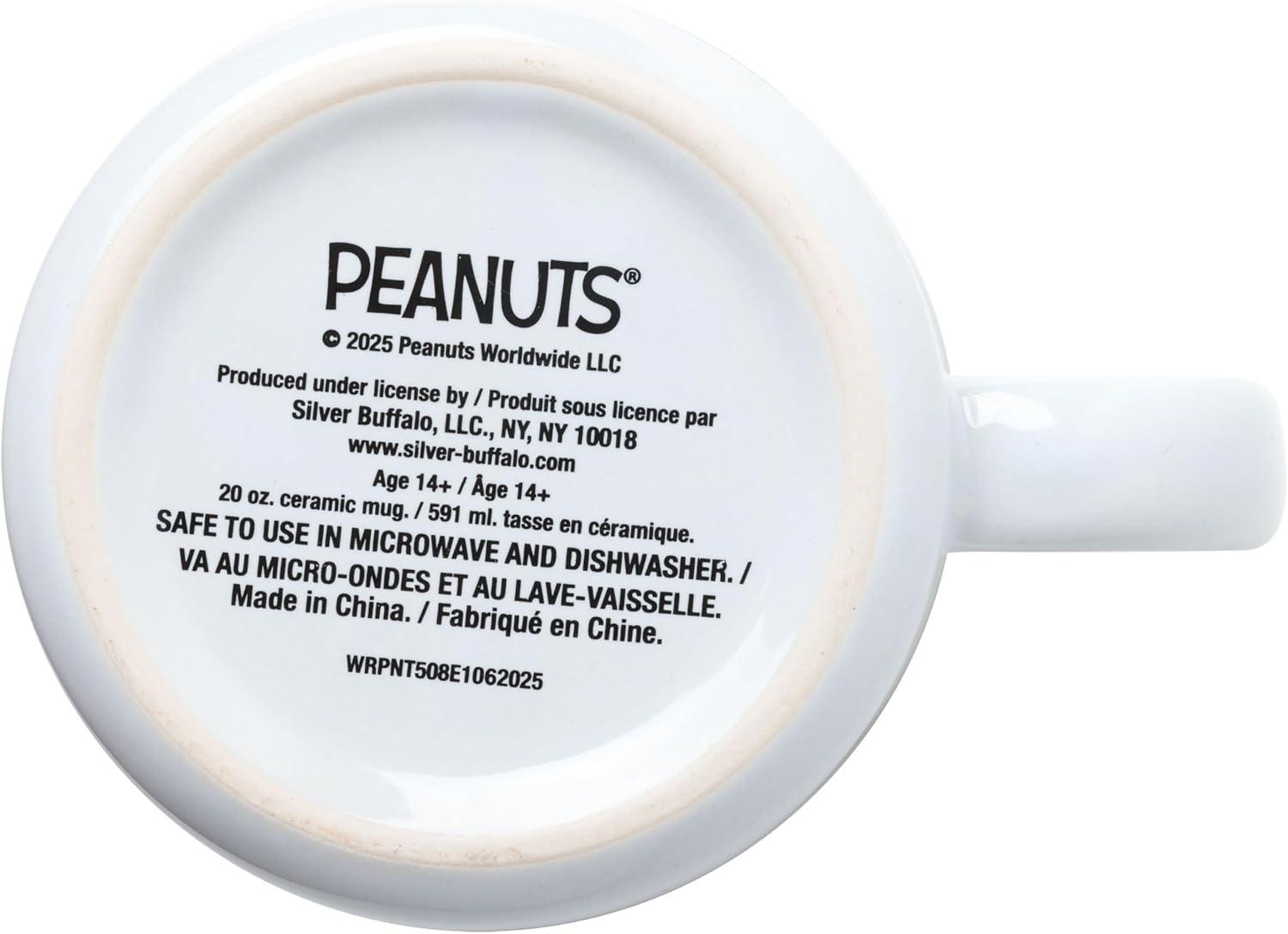 image:imageSilver Buffalo Peanuts Snoopy Woodstock Happy Dance Wax Resist 20oz Ceramic Camper MugPeanuts Halloween Costumes Camper