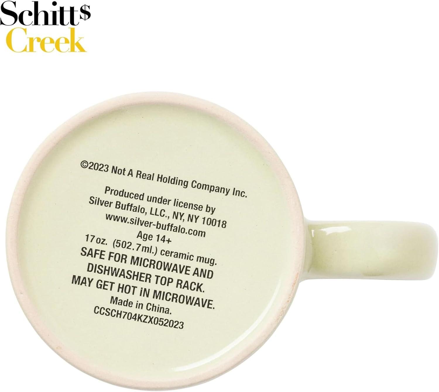 image:imageSilver Buffalo Schitts Creek Rose Apothecary Circle Badge Wax Resist Ceramic Pottery Mug 17 Ounces